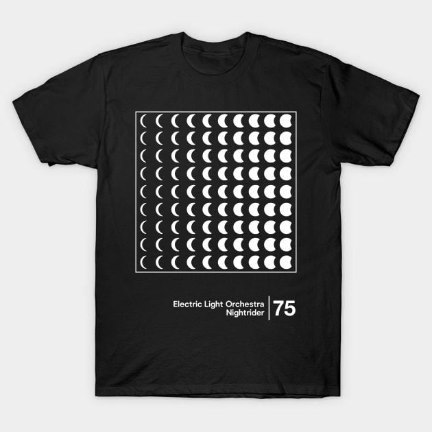 Nightrider - Minimalist Graphic Artwork Design T-Shirt by saudade